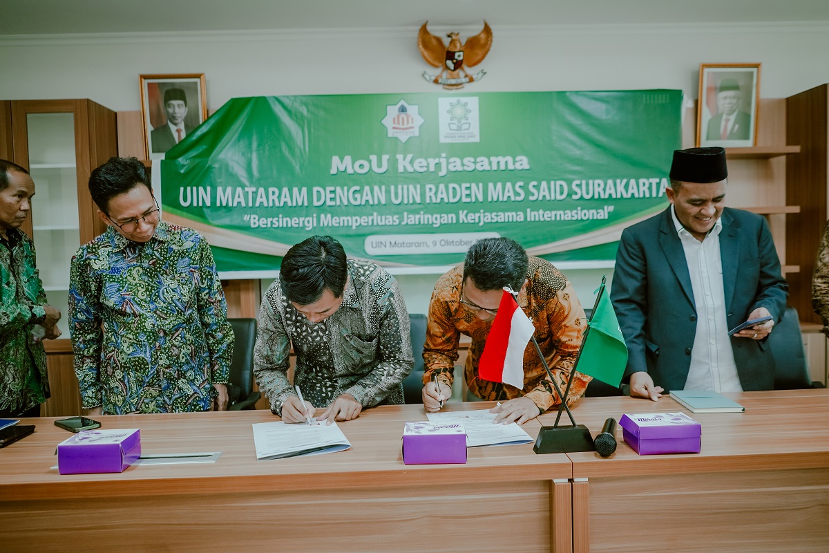 Tingkatkan Kerjasama Bilateral, UIN RM Said Surakarta Juga Lakukan MoU dan MoA ke UIN Mataram